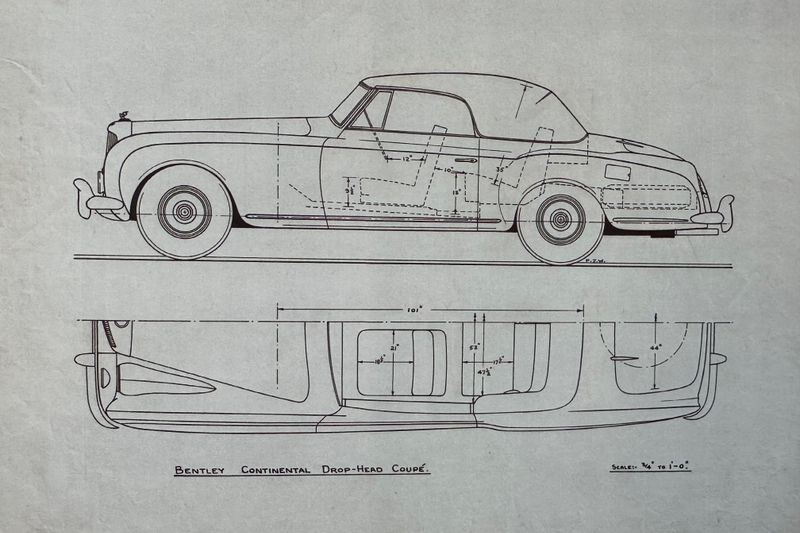 From The Vault-1954 Bentley R Type Continental Drophead Coupe by Park Ward